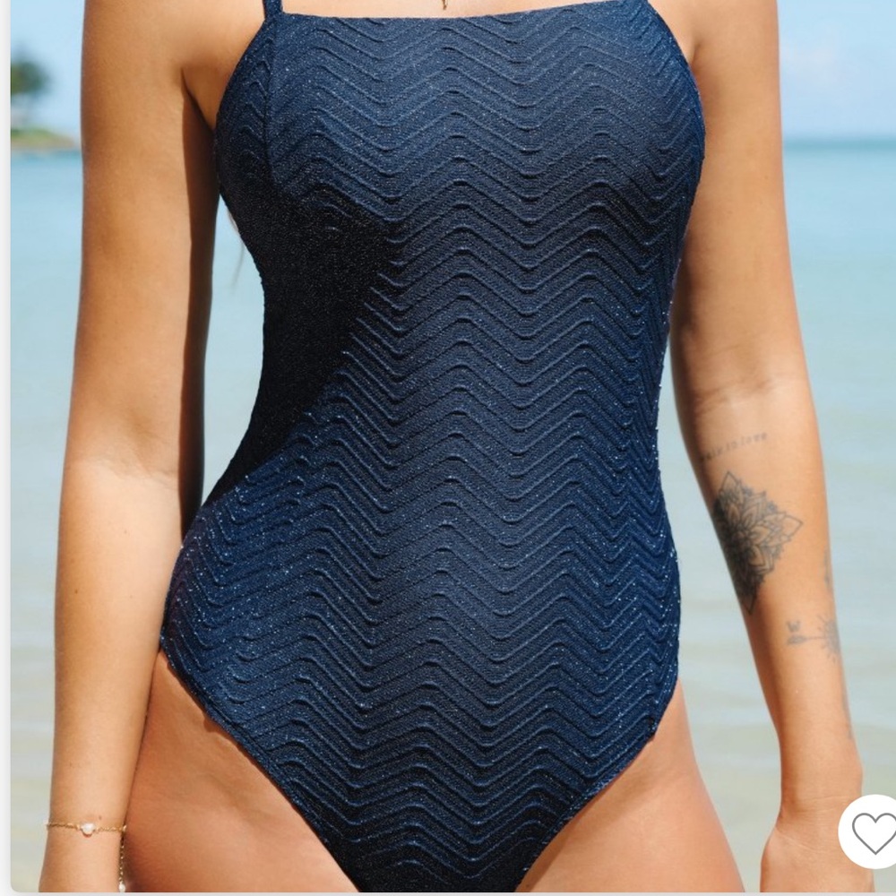 NWT CUPSHE One Piece Swimsuit  Lace-Up Back Tummy Control One Piece Swimsuit XL